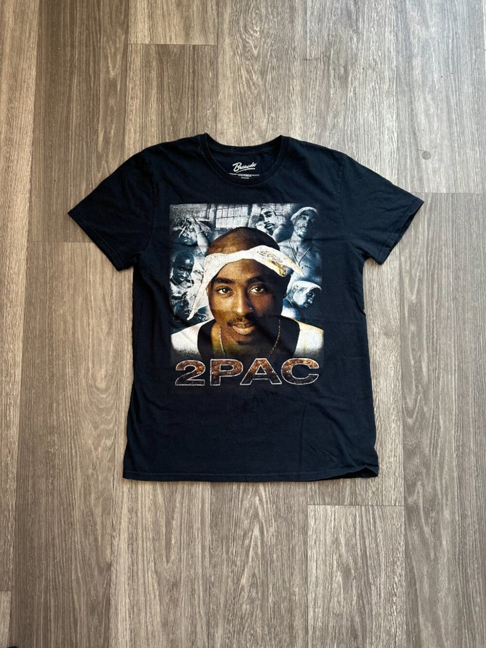 TUPAC Men's Black T-shirt